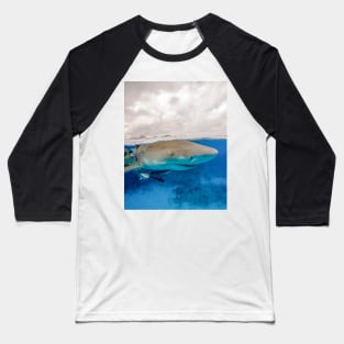 Lemon Shark at the Surface Baseball T-Shirt